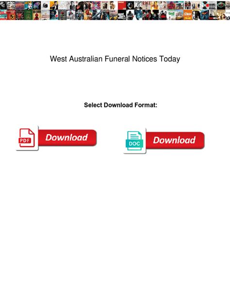 Meet with a Simplicity funeral director. . West australian funeral notices